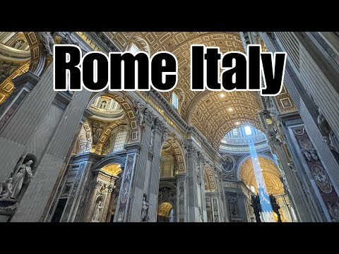 Rome Italy St. Peter's Basilica 4K Walk Inside View Tourist View Summer 2022