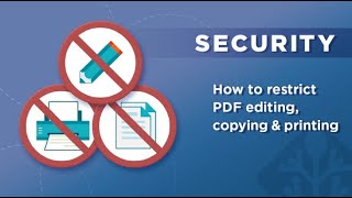 How to restrict PDF editing, copying & printing permanently without passwords using PDF DRM