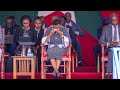 First Lady Rachel Ruto sheds tears during Kenyatta University Bus accident victim's memorial service