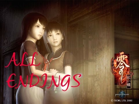Fatal Frame 2: Crimson Butterfly (PS2) - All Endings