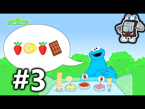 Sesamstraße App #3 deutsch |Krümelmonster RIESEN EIS verkaufen - Cookie Monster Ice Cream Shop