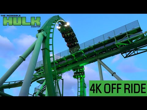 Incredible Hulk at Dusk/ Nighttime (4K OFF Ride POV)- Universal’s Islands of Adventure, Orlando, FL