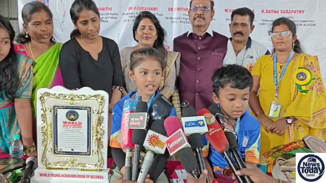 கண்ணை கட்டிக்கொண்டு 10 நிமிடத்திற்குள் 100 அம்புகள் எய்து உலக சாதனை.!