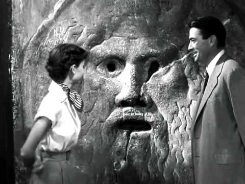 La bocca della verità. Scena tratta dal film "Vacanze romane".