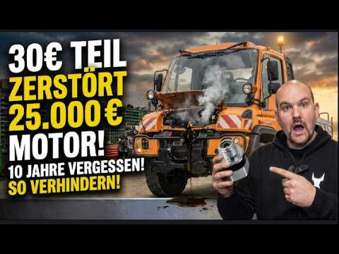Forgot a €30 part – €25,000 engine damage to a Unimog U423