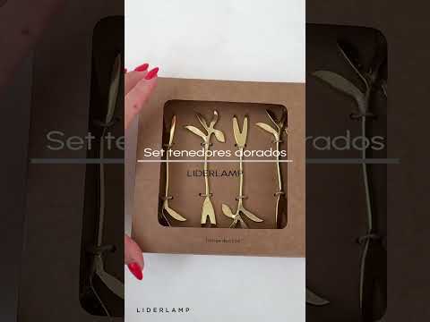 Set tenedores dorados