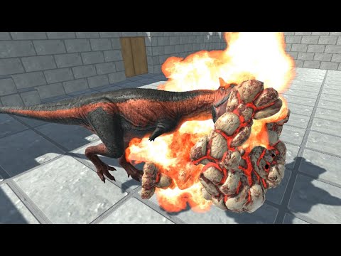 NEW UNIT LAVA GOLEM Hell Fire Attack vs ALL UNITS in Ancient Castle Animal Revolt Battle Simulator