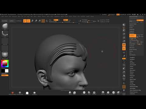 Creating Hair in ZBrush 2019 - FREE Brush