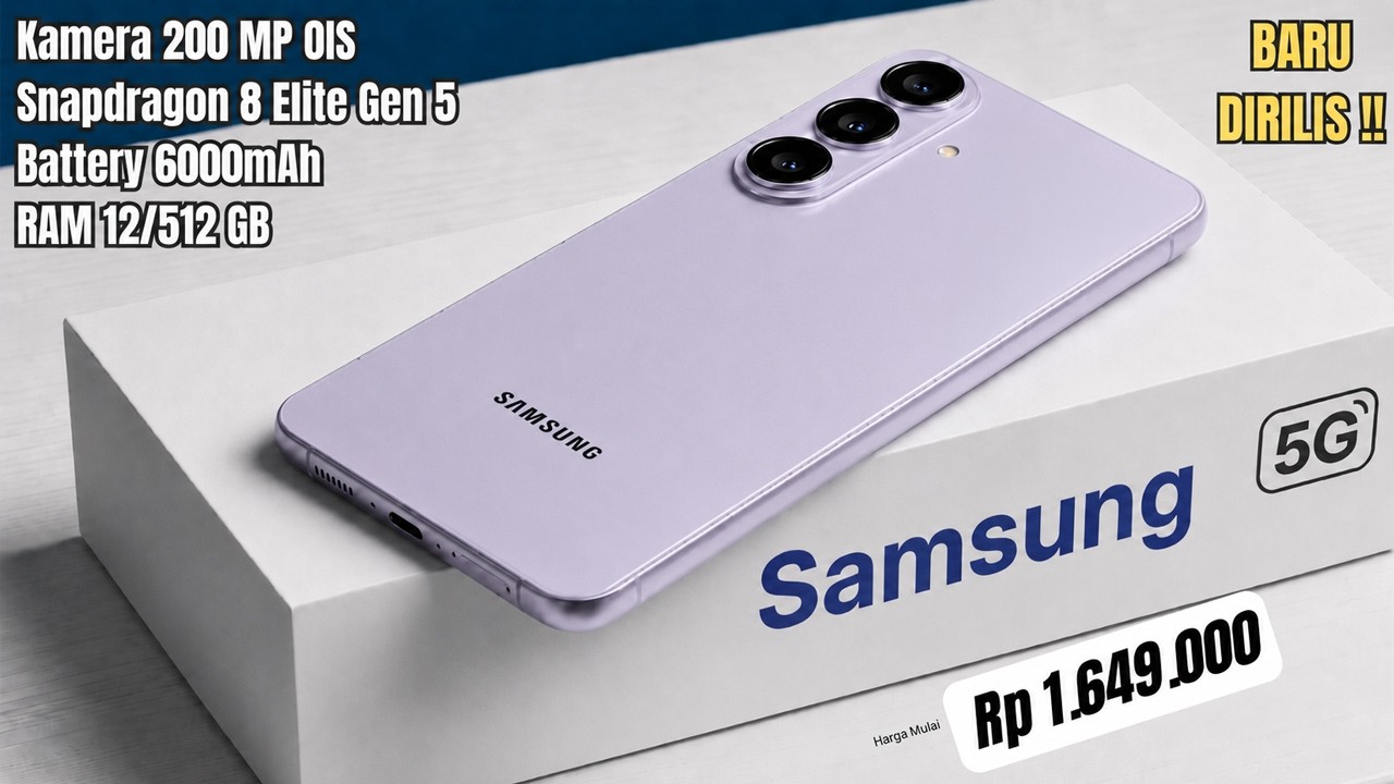 BARU SAJA DIRILIS‼️200 MP OIS, 6000mAh, RAM 12/512GB - HP SAMSUNG TERBARU TERBAIK PERTENGAHAN 2026