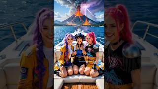 Jinu resgatou com segurança a Rumi, Mira e Zoey com iate #shorts  #rumi  #kpopdemonhunters #kpop