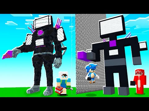 YAPI KAPIŞMALARINDA ARKADAŞIMI MEGA TİTAN TV MAN İLE TROLLEDİM - 😱 Minecraft
