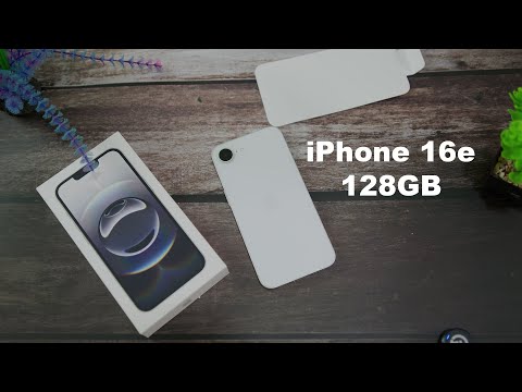 iPhone 16e White 128GB Unboxing – WOW