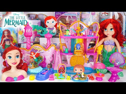 91 Minutes with Disney Ariel Toys Collection Unboxing | Disney Little Mermaid Pink Makeup Toys ASMR