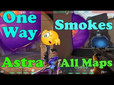 ULTIMATE Astra One Way Smokes All Maps | ULTIMATE Astra Tips & Tricks Guide - VALORANT