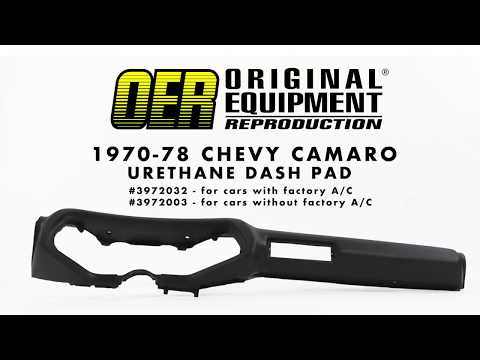 OER 1970-78 Camaro Urethane Dash Pads