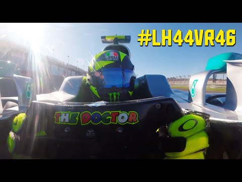 Valentino Rossi Formula One Onboard - Driving Lewis Hamilton’s Mercedes-AMG F1 W08