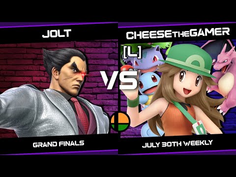 July 30th Weekly - GRAND FINALS - Jolt (Kazuya) vs CheesetheGamer (Pokemon Trainer/Luigi)