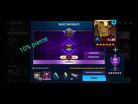 WBL Ultron stage 9 within 100 sec with iron man rage CTP - Marvel Future Fight - MH Gaming