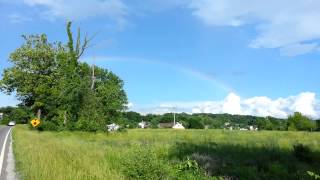 preview picture of video 'Rainbow Settles over Mount Mueller near Columbia Illinois'