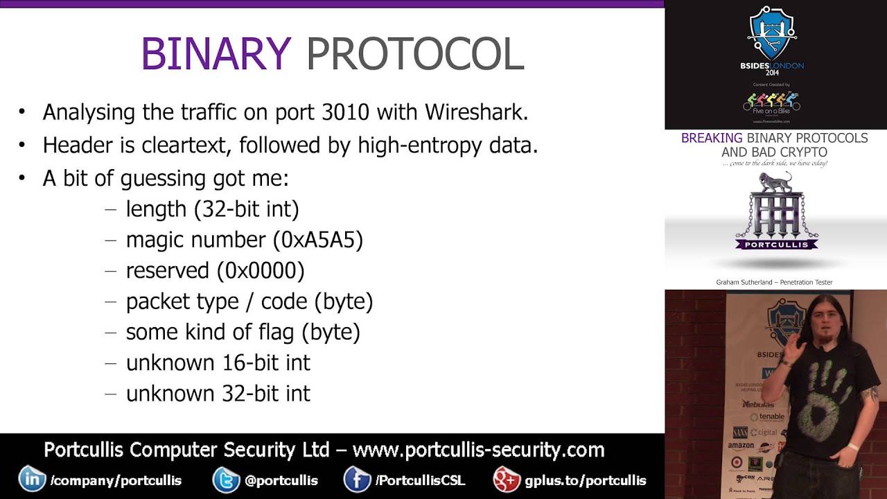 Graham Sutherland: Breaking Binary Protocols and Bad Crypto