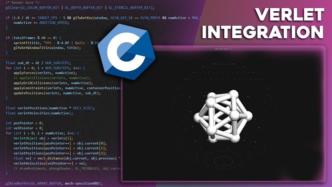 Teaching myself C so I can build a particle simulation