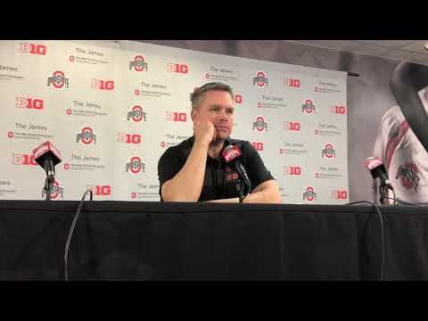 Chris Holtmann speak prior to Ohio State's game against Creighton