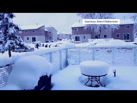 Record-breaking October snowfall blankets BC community, see it here