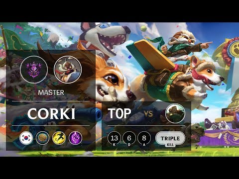 Corki Top vs Illaoi - KR Master Patch 9.16