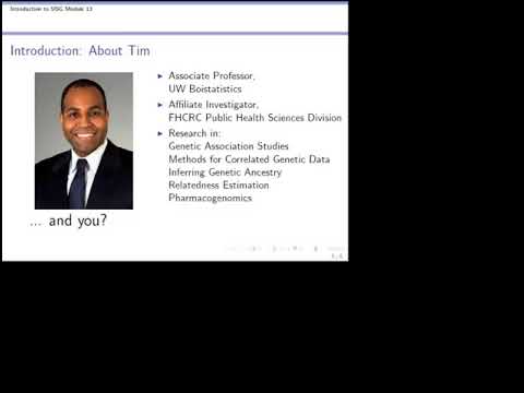 SISG 2016 Module 13 Part 1 Association Mapping: GWAS and Sequencing Data