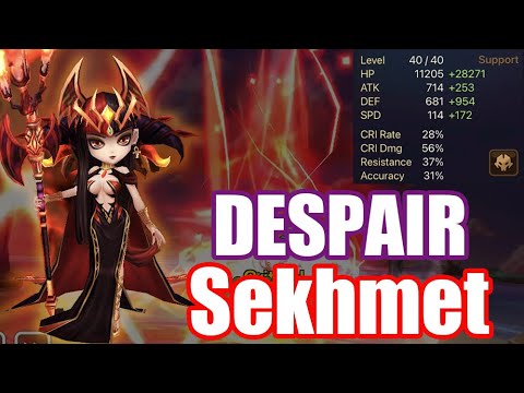【Summoners War | Curry's RTA】The Power Sekhmet, swift? vio? despair is new style and it's so useful!