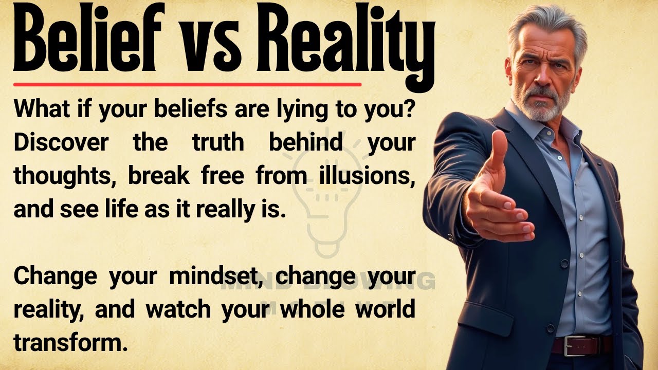 Belief vs Reality: The Hidden Truth That Can Completely Change Your Life 🔥Improve Your English✅️ESL📚