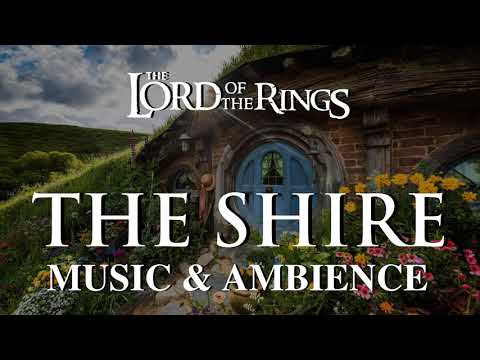 Lord of the Rings | The Shire, Remastered Music & Ambience - Sunset at Bag End