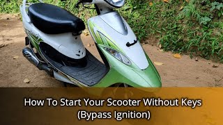 How To Start Your Scooter Without Keys - Bypass Ignition Line