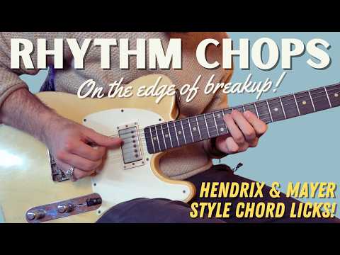 Rhythm Chops; Hendrix-isms, Soul Riffs & Blues Double Stops to level up your Chords! John Mayer vibe