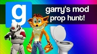 Gmod Prop Hunt Funny Moments 3 - Magic Short Bus, Crash Bandicoot, Secret Room? (Garry&#39;s Mod Fun)