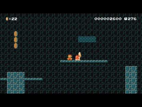 Cave Diver Mario by Brandon 一SUPER MARIO MAKER一 No Commentary 1AQ