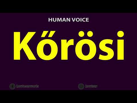 How To Pronounce Korosi