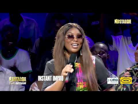 Roseline LAYO et Olivier en mode impro sur la scène de Nostalgie Fun Outdoor😍🔥🤩🎉