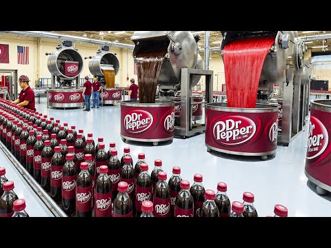 How Dr Pepper Is Made in a Factory | The Secret Mix, Carbonation, and Bottling