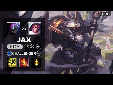 Jax vs Fiora Top - EUW Challenger - Patch 16.03 Season 16