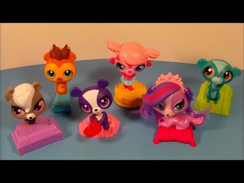 2012 LITTLEST PET SHOP FULL SET OF 6 McDONALD'S HAPPY MEAL COLLECTIBLES VIDEO REVIEW