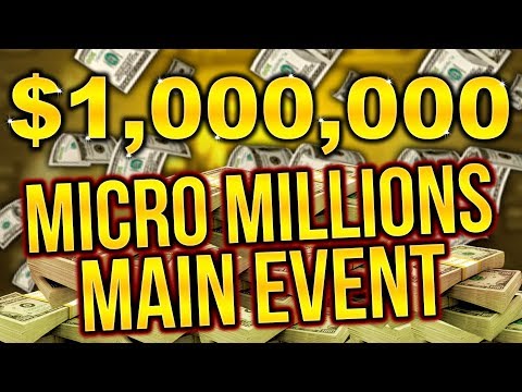 $1,000,000 PRIZE POOL MAKING A RUN IN THE MICRO MILLIONS MAIN EVENT! PokerStaples Stream Highlights