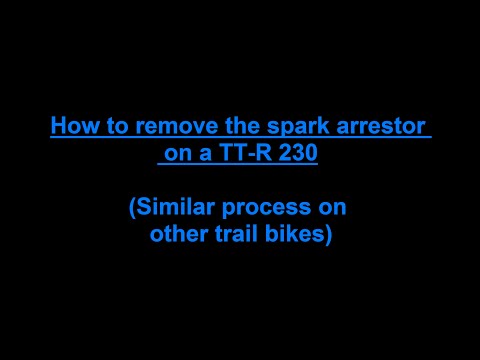 How to remove the spark arrestor on a TT-R230 (with sound comparison) - Guide to Uncorking: Part 2