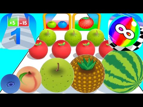 2048 | Ball Run Fruit Merge vs Merge Number Run Master vs Ball Run Infinity #cutiepie22yt