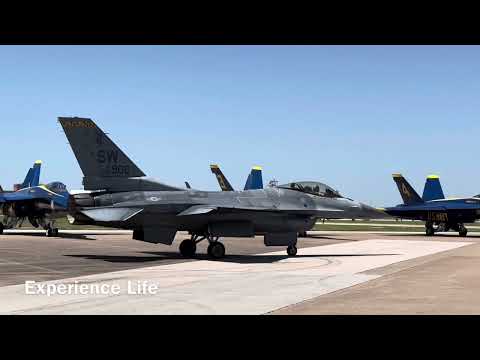 Classic vs. Modern: P-51 Mustang & F-16 Take Off at Wings Over Cowtown!