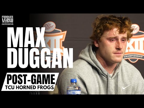 Max Duggan Emotional Post-Game Reaction to TCU's Big 12 Championship Loss & CFB Playoff Future