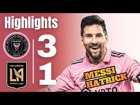 Messi Magic in LA! ⚽ | Inter Miami vs LAFC 3-1 Highlights