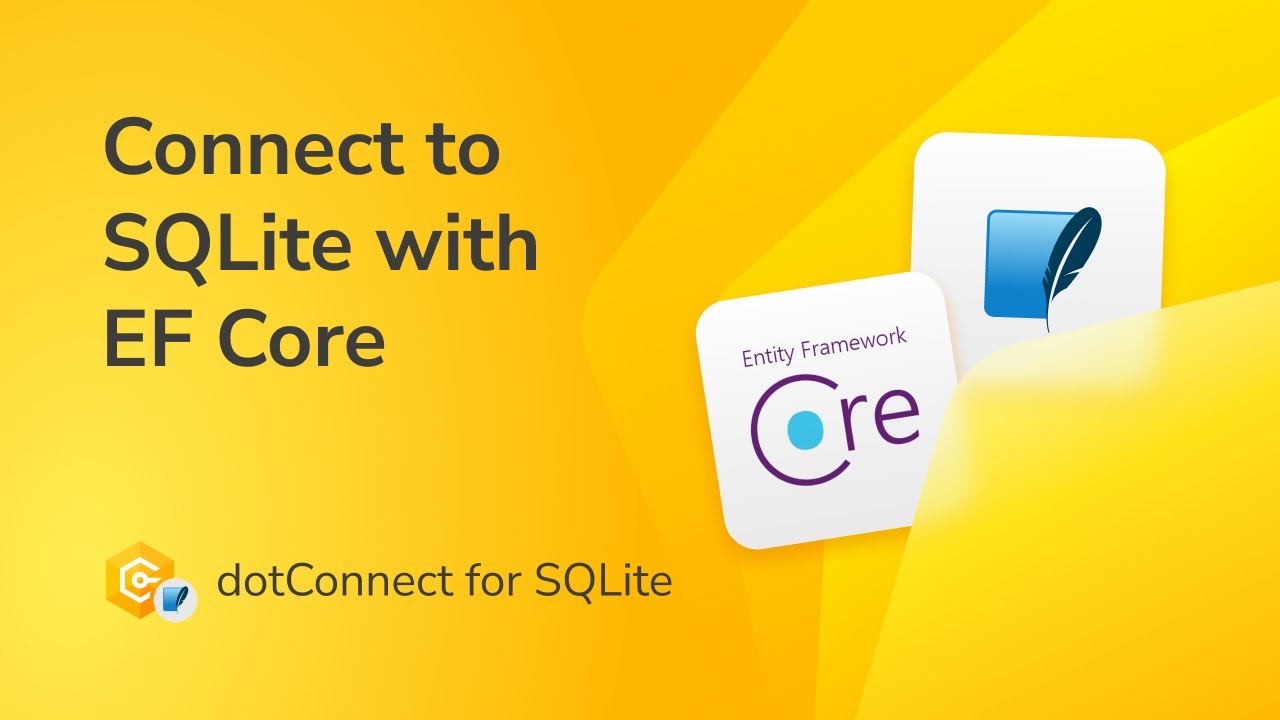 Connect C# to SQLite using EF Core