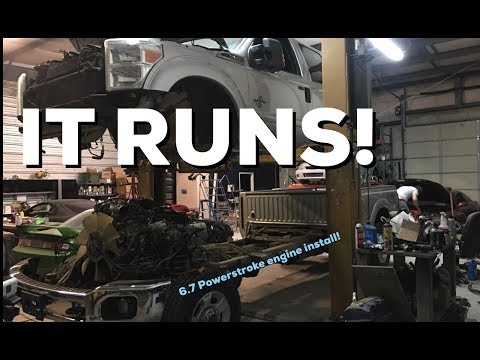 Installing 2015 6.7 Powerstroke Engine into 2011 Ford Superduty F350