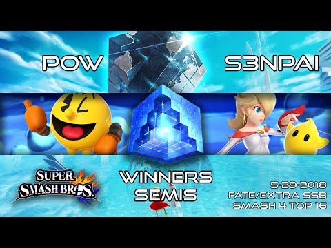 F/Extra SSB: Pow (Pacman) vs. S3NPAI (Rosa) - SSB4 Singles Winners Semis